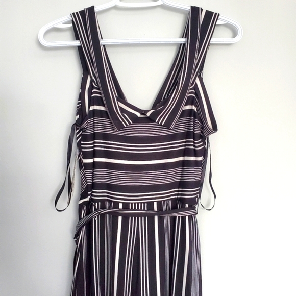 BCX Juniors' Striped Off-The-Shoulder Jumpsuit - Picture 6 of 15
